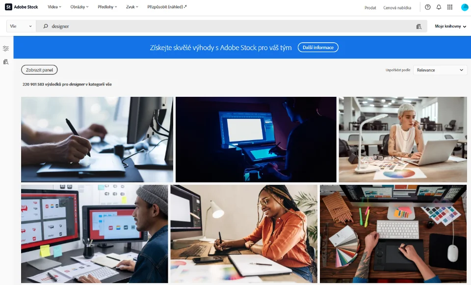 Adobe Stock screenshot