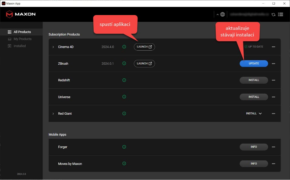Maxon App