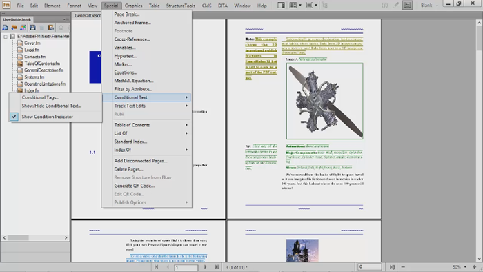Adobe Framemaker screenshot